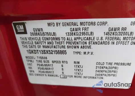 2005 GMC Envoy Slt z USA, uszkodzony, nr VIN 1GKDT13SX52156865